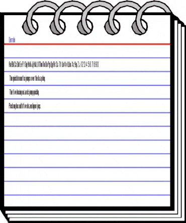 Venus-Normal Regular animated font preview