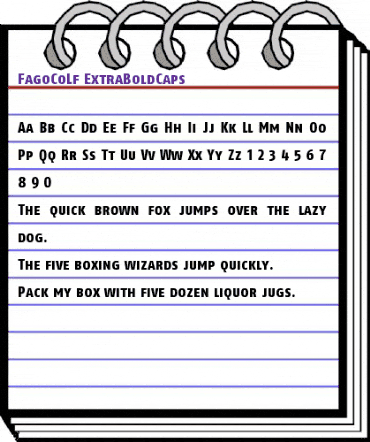 FagoCoLf Extrabold animated font preview