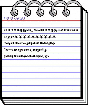 H74 Warlock Regular animated font preview