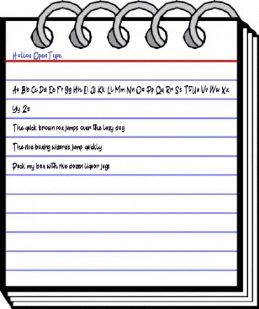 Hallou Script animated font preview