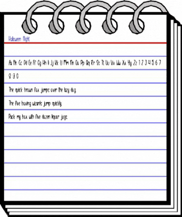 Halloween Night Regular animated font preview