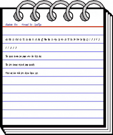 Handsome Boss - Personal Use Regular animated font preview