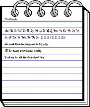 Haniberryku Regular animated font preview