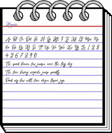 Haymie Regular animated font preview