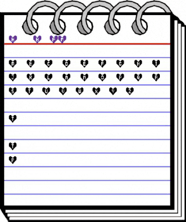 HeartBitFM Regular animated font preview