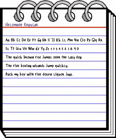 Helomade Regular animated font preview