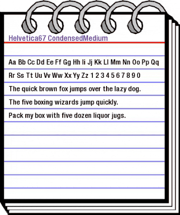 Helvetica67-CondensedMedium Medium animated font preview