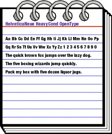 Helvetica Neue Regular animated font preview