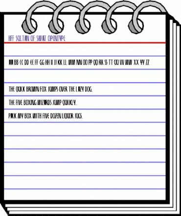 HFF Sultan of Swat Regular animated font preview