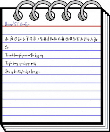 Higlays FREE Regular animated font preview