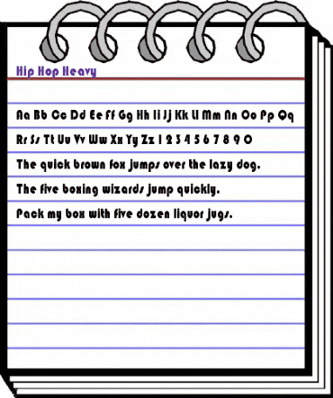 Hip Hop Heavy Regular animated font preview