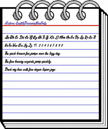 Historic Seattle_PersonalUseOnly Regular animated font preview