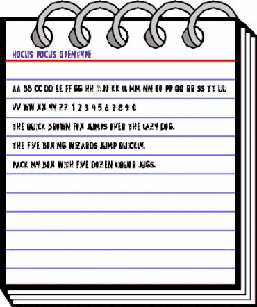 Hocus Pocus Regular animated font preview