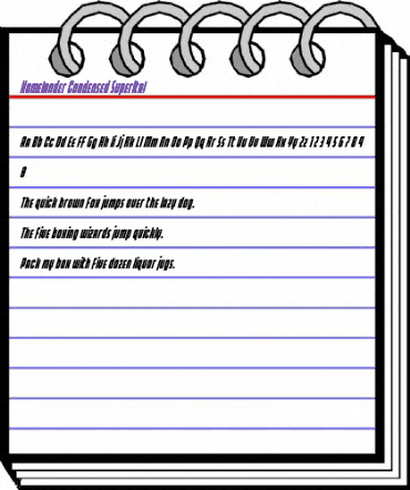 Homelander Condensed SuperItal Regular animated font preview