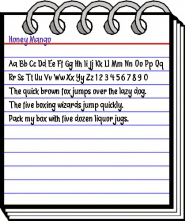 Honey Mango Regular animated font preview