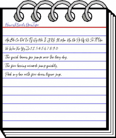 Honey & Lovely Regular animated font preview