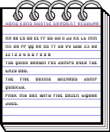 Hong Kong Hustle Gradient Regular animated font preview