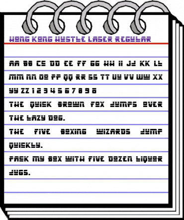 Hong Kong Hustle Laser Regular animated font preview