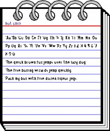 hot chili Regular animated font preview