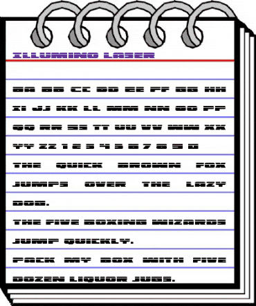 Illumino Laser Regular animated font preview