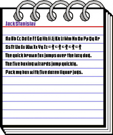 Jack Stanislav Regular animated font preview