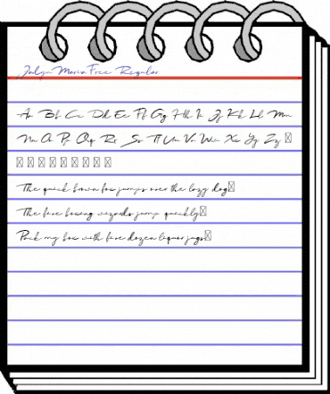 Jadyn Maria Free Regular animated font preview