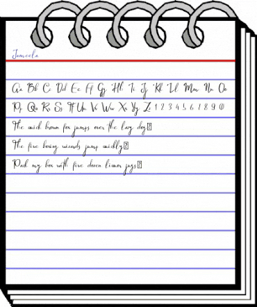 Jameela Regular animated font preview