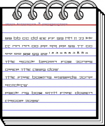 Jap-Karen 3 Regular animated font preview