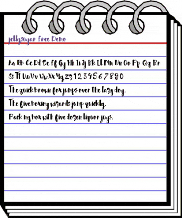 jellysugar Free Demo Regular animated font preview