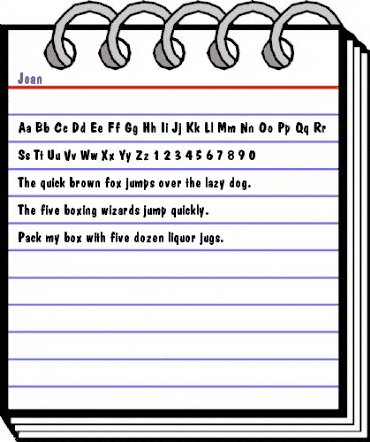 JOAN Regular animated font preview