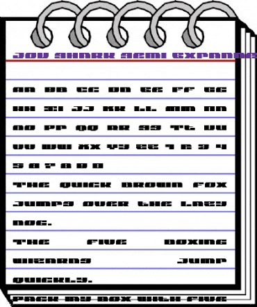 Joy Shark Semi-Expanded Semi-Expanded animated font preview