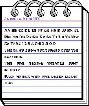 Juanita Xilo ITC Bold animated font preview