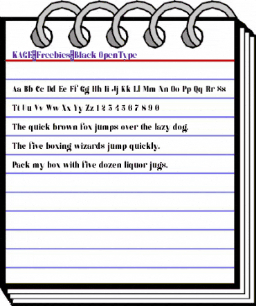 KAGE-Freebies Black animated font preview