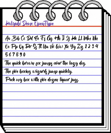 Kalyubi Demo Regular animated font preview