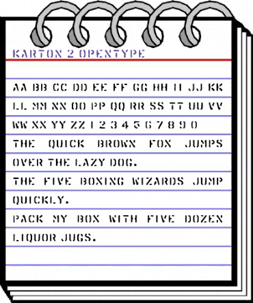 Karton Regular animated font preview