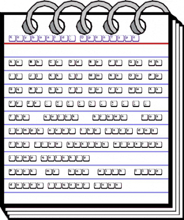 Keyboard1 Regular animated font preview