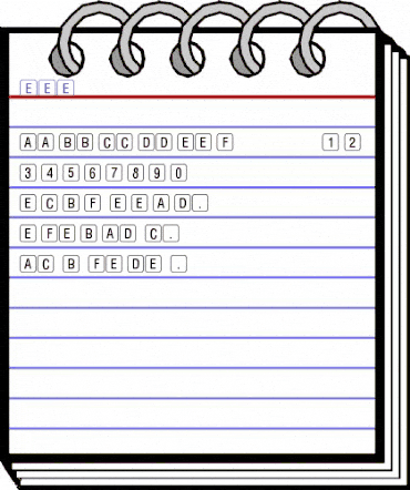 KeyLetters Normal animated font preview