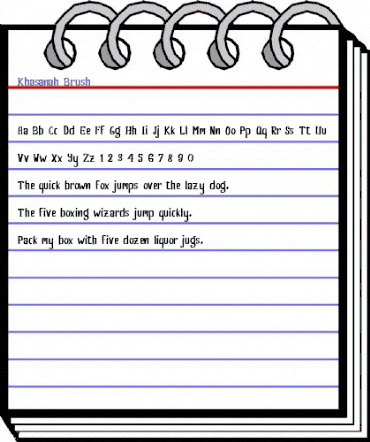 Khasanah Brush animated font preview