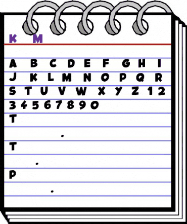 Kids Magazine Regular animated font preview