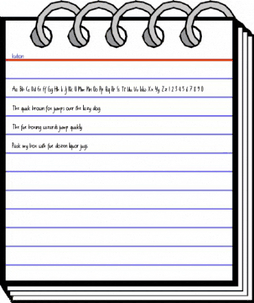 kidson Regular animated font preview