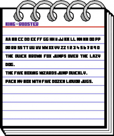 KING&ROOSTER Regular animated font preview