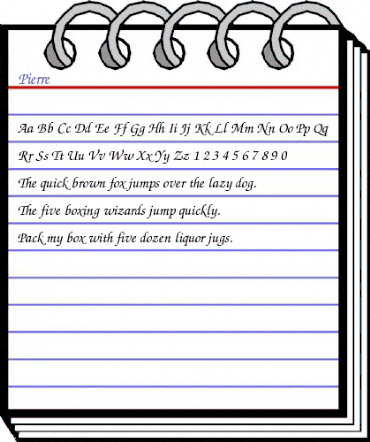 ZapfChancery-MediumItalic Regular animated font preview