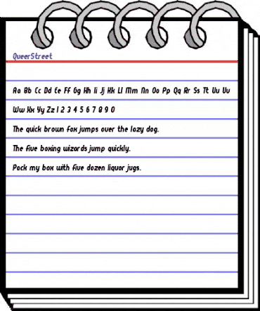 QueerStreet Regular animated font preview