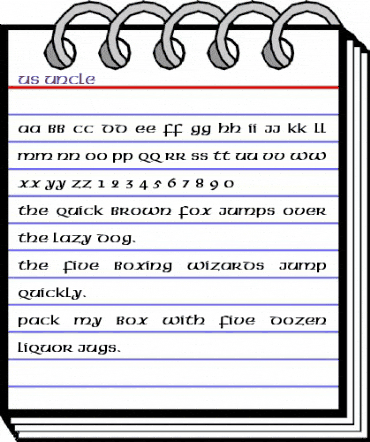 American-Uncial-Normal Regular animated font preview