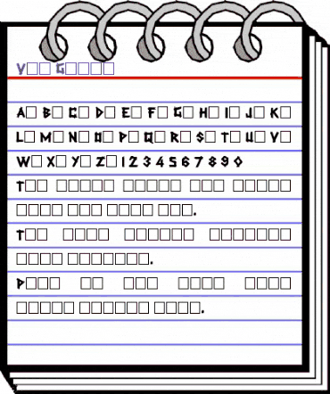 Van Gough Regular animated font preview