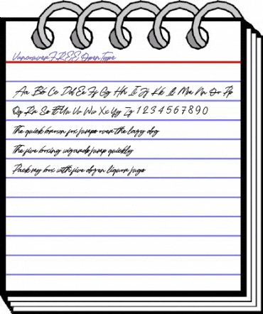 Vancouver FREE Regular animated font preview