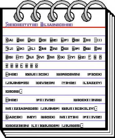 Vedette Blanche animated font preview