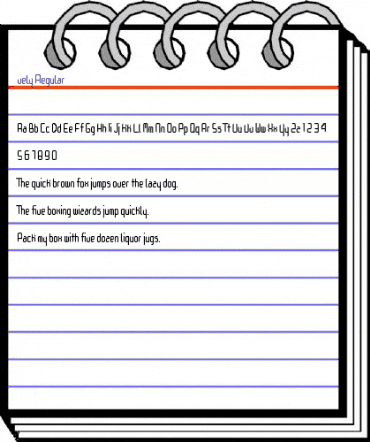 vely Regular animated font preview