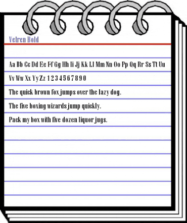 Vetren Bold animated font preview