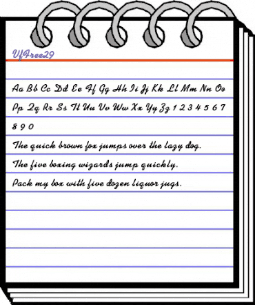 VfFree29 Regular animated font preview